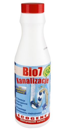 BIO7 Kanalizacje 500 UDRAŻNIANIE Zatory ECOGENE