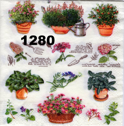 Serwetki do decoupage-1szt- ZIOŁA -NR 1280