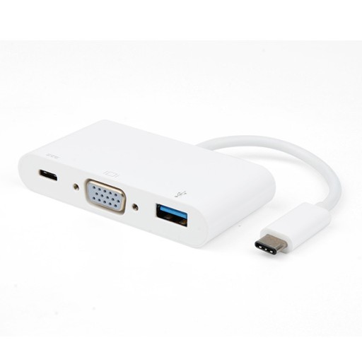 Markowy Adapter / Hub USB C wtyk - USC C/USB 3.1/VGA Jakość Vivanco Sklep