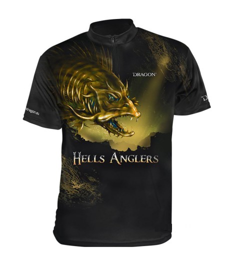 DRAGON T-SHIRT HELLS ANGLERS XXL SANDACZ z zamkiem