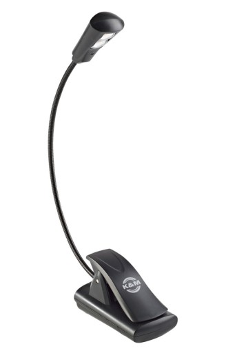 K&M 12242 Lampka 2 LED do pulpitu, gęsia szyja