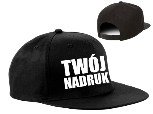 CZAPKA Z DASZKIEM SNAPBACK NAPISEM NADRUKIEM LOGO