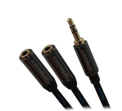 ADAPTER Rozgałęźnik JACK 3,5mm 2 xJack HQ CX AA202