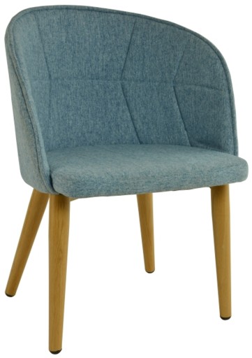 Fotel Dankor Design LIŚĆ niebieski