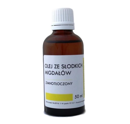 OLEJ ZE SŁODKICH MIGDAŁÓW 50ml zimnotłoczony