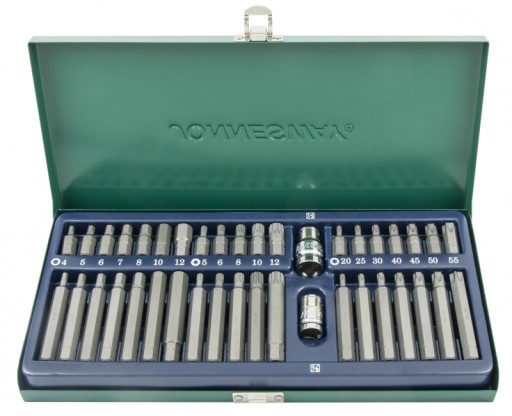 JONNESWAY KPL. 40 SZT. BITÓW TORX XZN IMBUS HEX