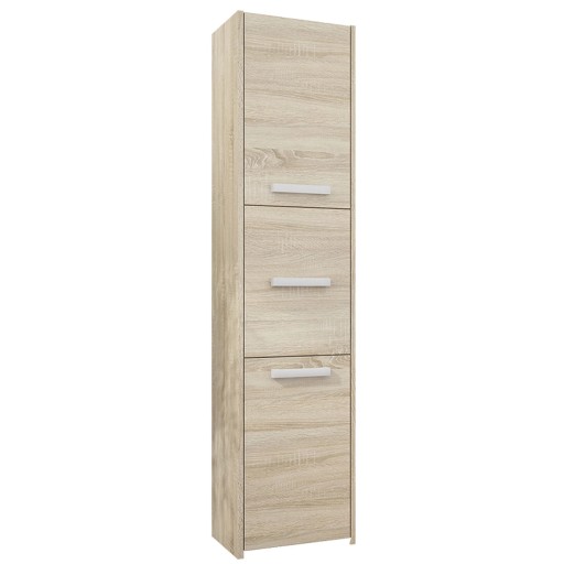 SZAFKA ŁAZIENKOWA REGAŁ SŁUPEK 30cm 3 DRZWI Sonoma