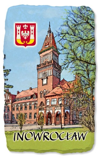INOWROCŁAW magnes na lodówkę kamień 512
