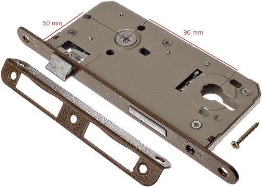 ZAMEK DO DRZWI WPUSZCZANY JANIA 90/50 WKŁADKA PL