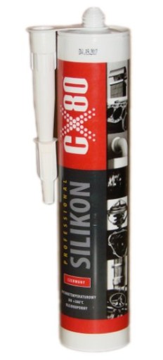 CX80 Silikon wysokotemperaturowy uszczelniacz 310ml CZERWONY !!