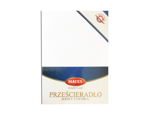 MATEX PRZEŚCIERADŁO JERSEY Z GUMĄ 90x190/200x30