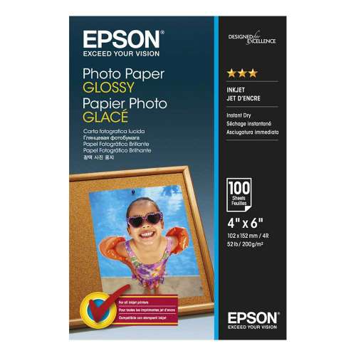 Papier foto Epson GLOSSY 10x15 200g 100ark.OD RĘKI