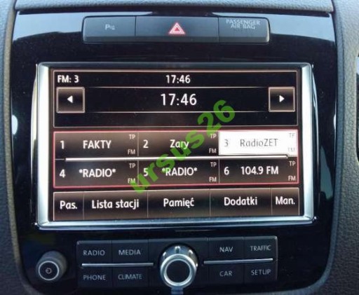 Polski język VW TOUAREG RNS 850 Polskie Menu