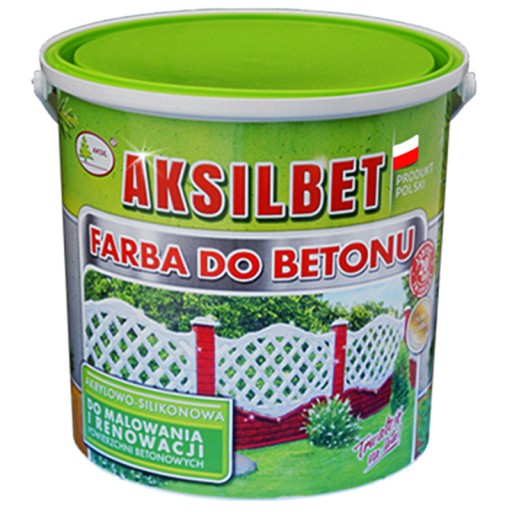 FARBA AKSILBET 5L DO BETONU ,POSADZEK, OGRODZEŃ