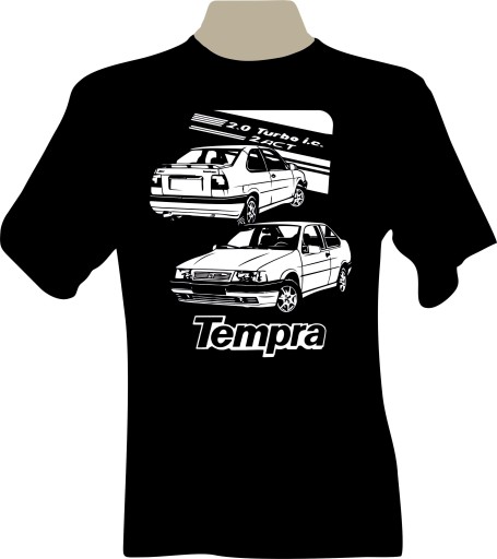 KOSZULKA T-shirt z nadrukiem fan fiat TEMPRA TURBO