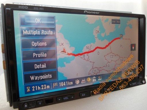 Nawigacja PIONEER AVIC-HD3 DYSK 30GB DVD