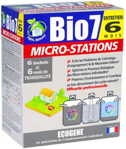 Bio 7 ENTRETIEN Microstation Bakterie TLENOWE do BIO oczyszczalni saszetki