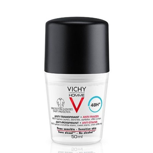 VICHY Homme Antyperspirant 48h przeciw śladom 50ml