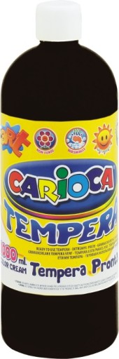 Farba plakatowa tempera CARIOCA 1000 ml czarna