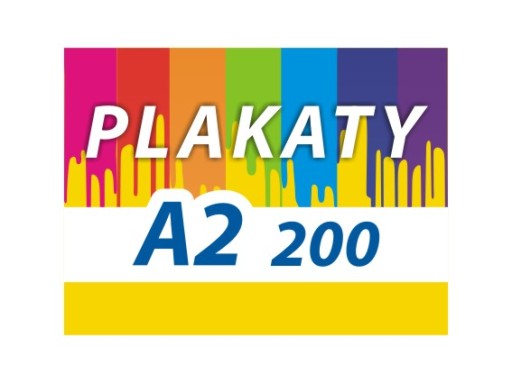 PLAKATY A2 200 SZT. SUPER JAKOŚĆ 130 GRAM