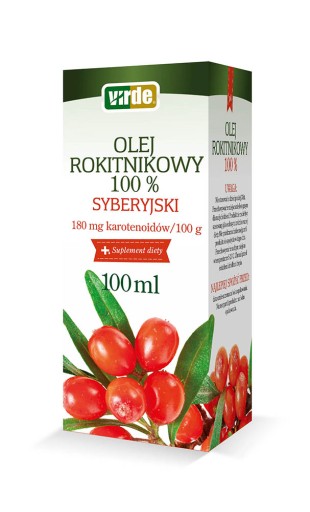 Olej rokitnikowy 100% 100ml - VIRDE