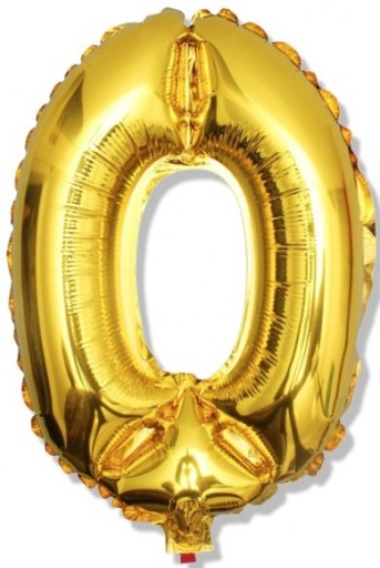 BALON FOLIOWY z 0 na urodziny 10 20 30 40 50 60 70