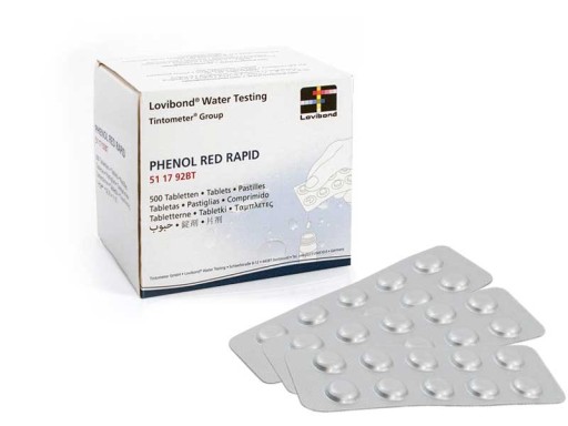 Tabletki do Testera Pomiaru Mierzenia pH Wody Basen Jacuzzi PHENOL RED x 30
