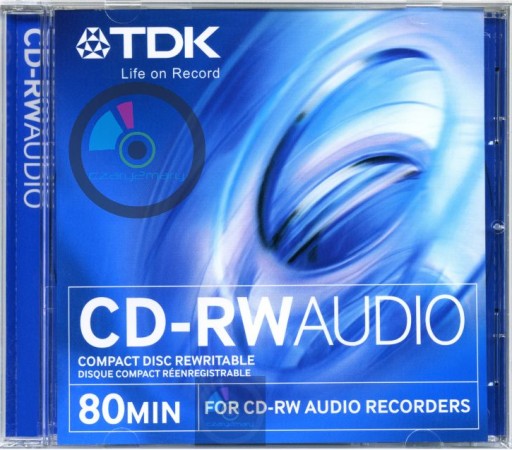 TDK CD-RW AUDIO 1szt. zapis wielokrotny stacj.nagr