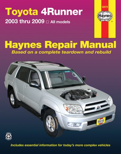 TOYOTA 4RUNNER (2003-2009) USA INSTRUKCJA NAPRAW