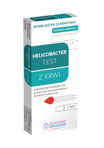 HELICOBACTER TEST Z KRWI ZDROWY ŻOŁĄDEK WIARYGODNY