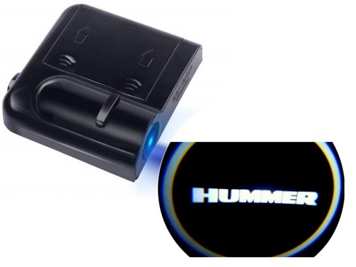 ŚWIATŁA LED POWITALNE LOGO HUMMER BEZPRZEWODOWE 3D