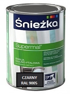 ŚNIEŻKA SUPERMAL OLEJNO-FTALOWA CZARNY POŁYSK 0,2L