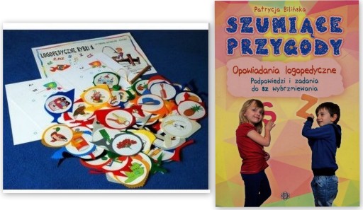 RYBKI LOGOPEDYCZNE szumiące + PRZYGODY opowiadania