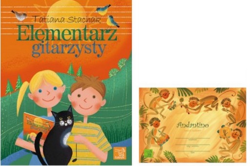 Elementarz gitarzysty +Zeszyt nutowy ANDANTINO