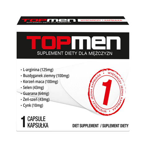 TOPMEN 1 TAB - NA BARDZO MOCNĄ POTENCJĘ EREKCJĘ!