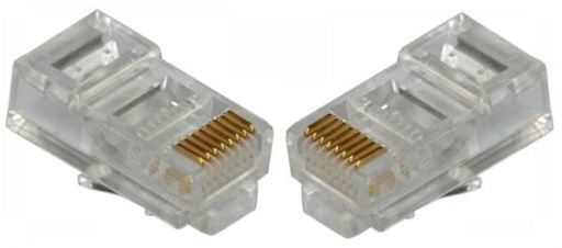 Wtyk RJ45 8P8C (drut) CAT. 5E cena za 2 szt.