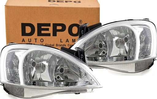 DEPO reflektory lampy Opel Corsa C Combo L+P 03-05