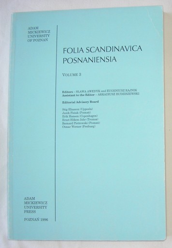 STUDIA SKANDYNAWSKIE v.3 NORWEGIA SZWECJA BERGMAN