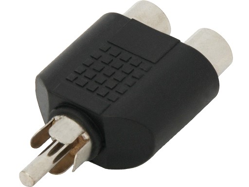 Adapter wtyk RCA na 2x gniazdo RCA cinch FV(0776