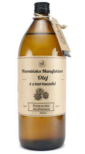 Olej z czarnuszki 1000ml Warmińska Manufaktura