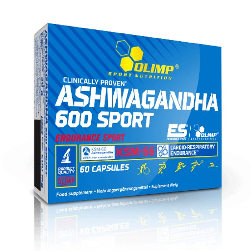 OLIMP Ashwagandha 600 KSM-66 60 kaps - Aszwaganda