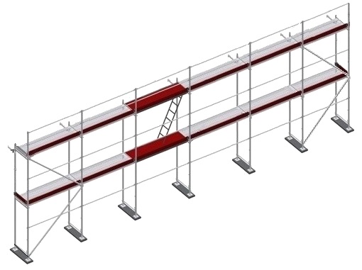 RUSZTOWANIE RUSZTOWANIA ELEWACYJNE PLETTAC 120 m²