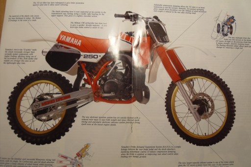 YAMAHA YZ 490/250 ENDURO MOTOCYKL PROSPEKT FOLDER