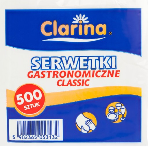 Serwetka gastronomiczna 15x15 BIAŁA 500 szt.