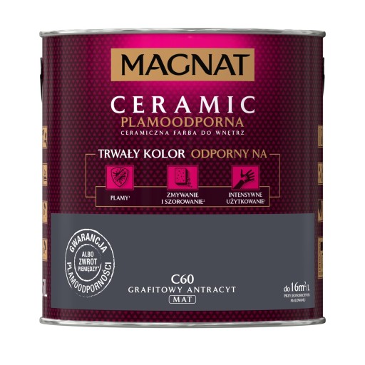 MAGNAT Ceramic farba 5L C60 GRAFITOWY ANTRACYT