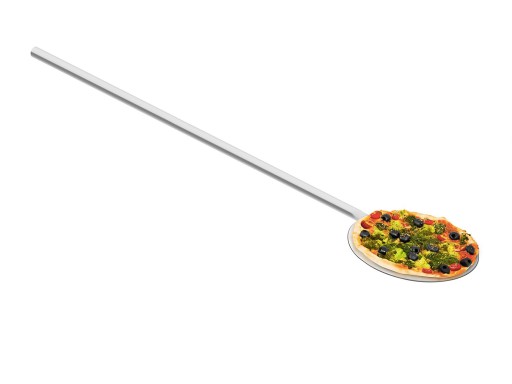 ŁOPATA DO PIZZY CHLEBA dł 100 cm, śr 20cm INOX