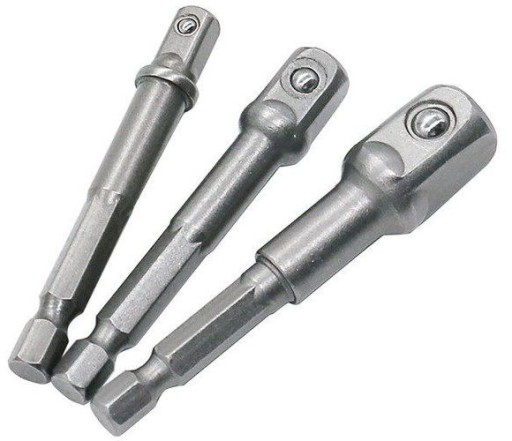 REDUKCJE ADAPTERY DO WKRĘTARKI 1/4 3/8 1/2 ADAPTER