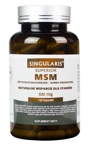 MSM 500mg 120kaps Siarka Kolagen Stawy SINGULARIS