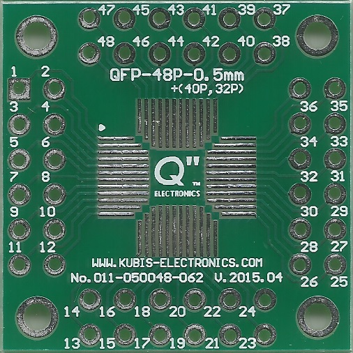 QFP48,LQFP48,TQFP48 0.50mm na 4xIDC2x6