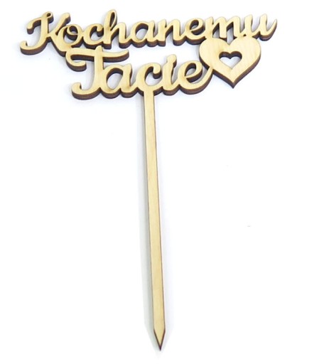CAKE TOPPER TOPER Kochanemu Tacie DECOUPAGE RZ98